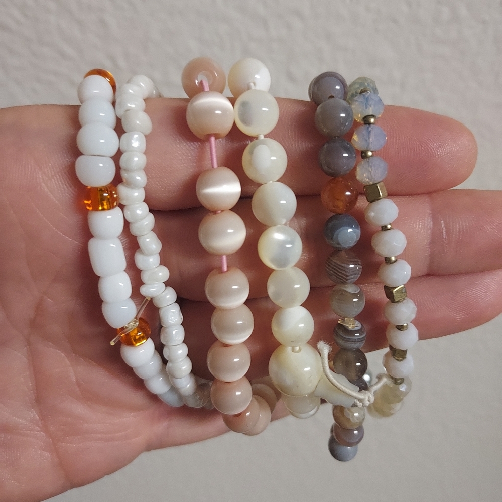 Multi-Color Beaded Bracelet Set